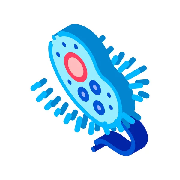 Dangerous Bacillus Bacteria isometric icon vector illustration — Stock Vector