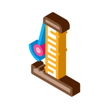 Pençeler Alkış Simgesi Vektörü. Isometric Claws işareti. renk izole edilmiş sembol çizimi