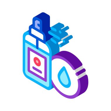 Su geçirmez püskürtme ikon vektörü. Isome Su geçirmez sprey işareti. renk izole edilmiş sembol çizimi