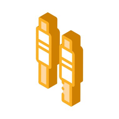 Balils Simge Vektörü. Isometric Bails işareti. renk izole edilmiş sembol çizimi