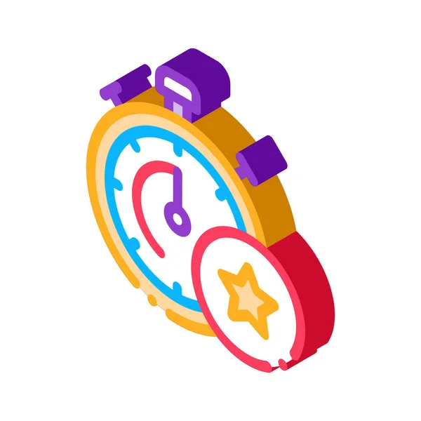 Bonus Stopwatch Concept Icon Vector Isometrisches Bonus Stopwatch Konzept Farbe — Stockvektor