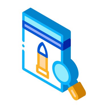 Kurşun Kanıtı Çoklu Torba izometrik ikon vektör çizimi