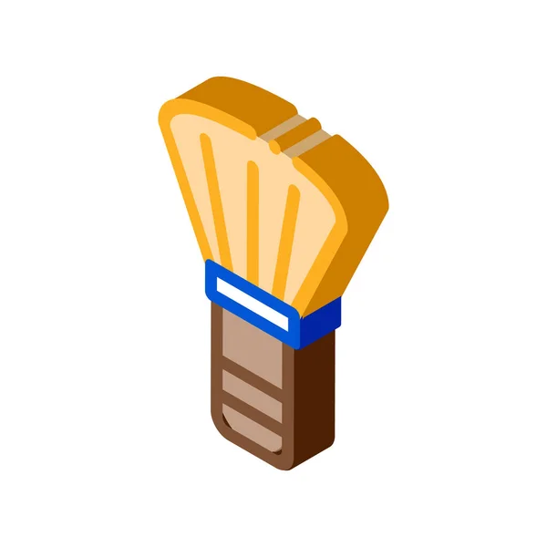 ( 영어 ) SET Brush Equipment isometric icon vector illustration — 스톡 벡터