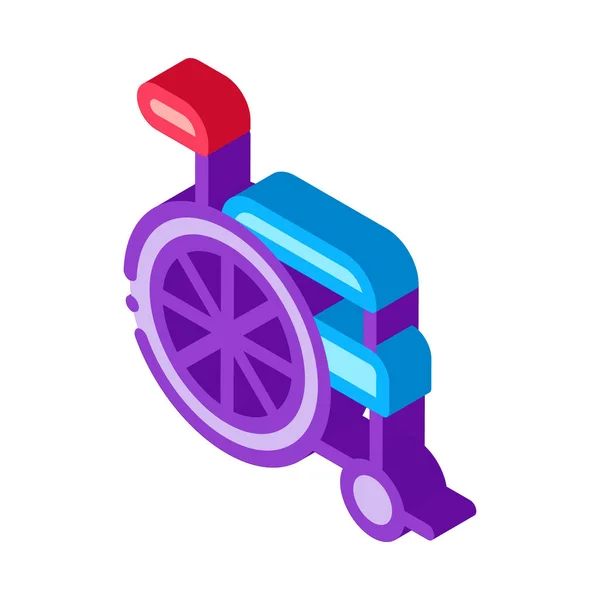轮椅设备等距图标矢量插图 — 图库矢量图片
