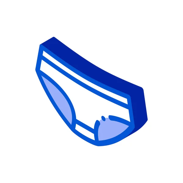 Midi Pants Icon病媒 等距Midi裤子的标志 彩色隔离符号图解 — 图库矢量图片