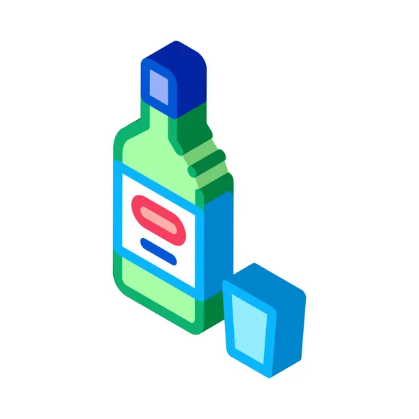 Alcohol Bottle Icon Vector Isometrische Alcohol Fles Teken Kleur Geïsoleerde — Stockvector