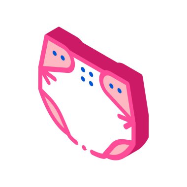 Çocukluk Bez Simgesi Vektörü. Isome 'ın çocukluk bezi işareti. renk izole edilmiş sembol çizimi