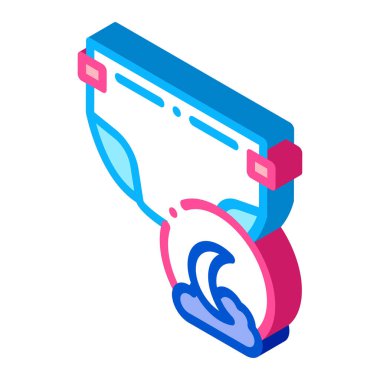 Gece bezi ikon taşıyıcısı. Isome Gece Bezi tabelası. renk izole edilmiş sembol çizimi