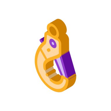 Turna Kancası Simge Vektörü. Isome turna kancası işareti. renk izole edilmiş sembol çizimi