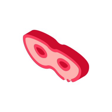 Seks Yüzlü Maske Simgesi Vektörü. Isome 'ın Seks Maskesi tabelası. renk izole edilmiş sembol çizimi