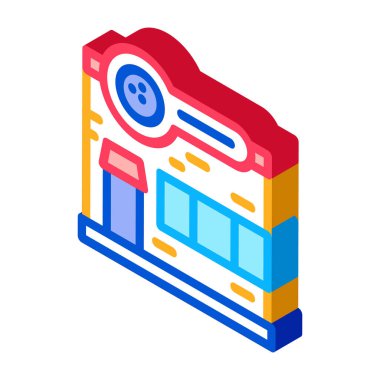 Top Torbası Temizleyici Simge Vektörü. Isometric Ball Poşet Temizleyici izometrik işareti. renk izole edilmiş sembol çizimi