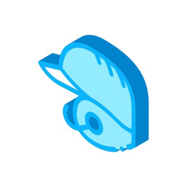 Beyzbol Miğfer Simgesi Vektörü. İzometrik Baseball Miğferi işareti. renk izole edilmiş sembol çizimi