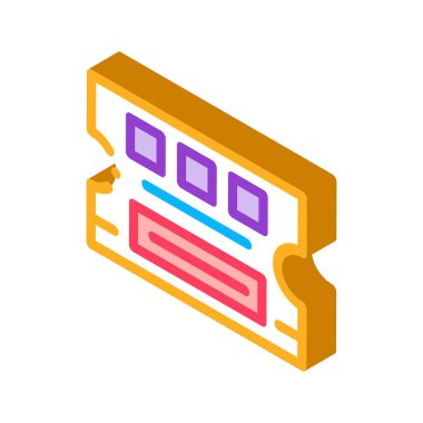 Piyango bileti ikon vektörü. Isome 'ın piyango bileti tabelası. renk izole edilmiş sembol çizimi