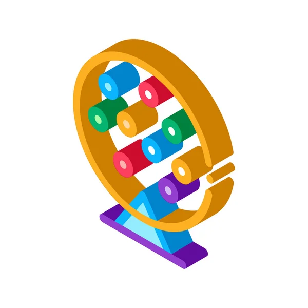 Lotteri Trumsymbol Vector Isometriskt Lotteri Trumtecken Färg Isolerad Symbol Illustration — Stock vektor