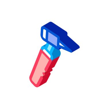 İşitme Cihazı Simge Vektörü. Isometric İşitme Cihazı İşareti. renk izole edilmiş sembol çizimi