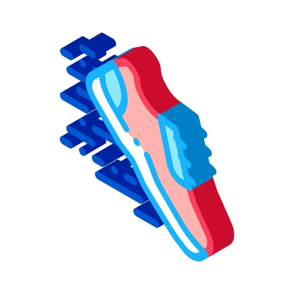 Αθλητική Sneaker Icon Vector Ισομετρική Ένδειξη Αθλητικού Sneaker Χρώμα Απομονωμένη — Διανυσματικό Αρχείο