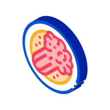 Vejetaryen Yemek Simgesi Vektörü. Isome Vejetaryen Yemekleri tabelası. renk izole edilmiş sembol çizimi