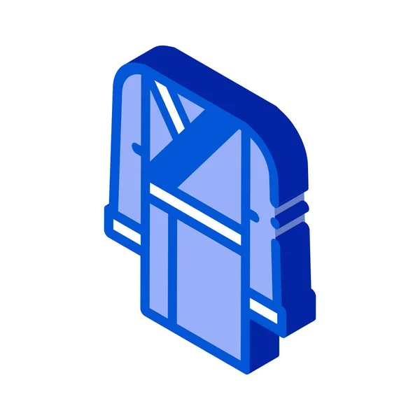 National Tuch Icon Vector Isometrisches Nationales Tuchzeichen Farbe Isoliert Symbol — Stockvektor