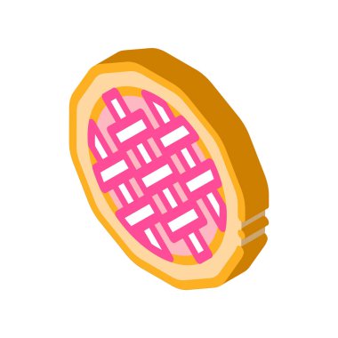 Pastane Krakeri Lezzetli Yemek Simgesi Vektörü. Isome Kraker Yığını Lezzetli Kahvaltı Aperatifi tabelası. renk izole edilmiş sembol çizimi