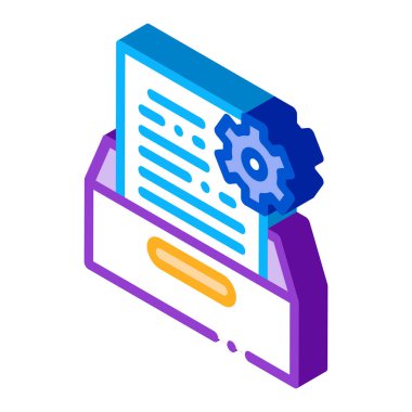 Belge Tedavi Simgesi Vektörü. Isome Belge Tedavi işareti. renk izole edilmiş sembol çizimi