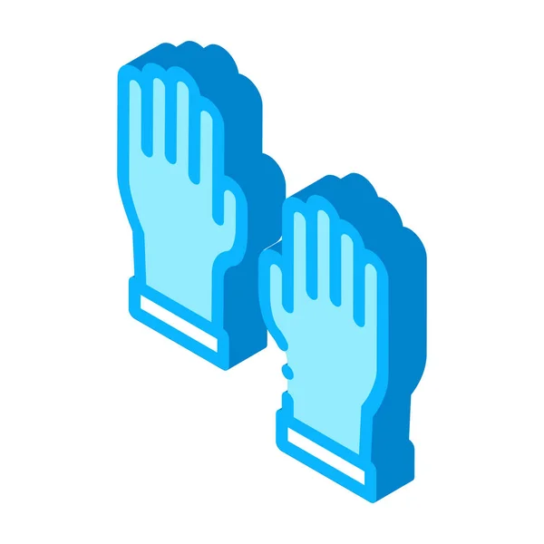Master Gloves Icon Vector Señal Guantes Maestro Isométrico Ilustración Símbolo — Archivo Imágenes Vectoriales