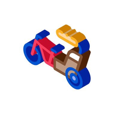 Malezya ikon vektör illüstrasyonunda ulaşım aracı