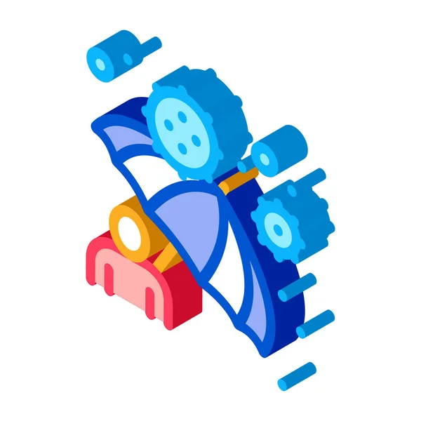Proteção guarda-chuva contra vírus ilustração vetor ícone isométrico —  Vetores de Stock