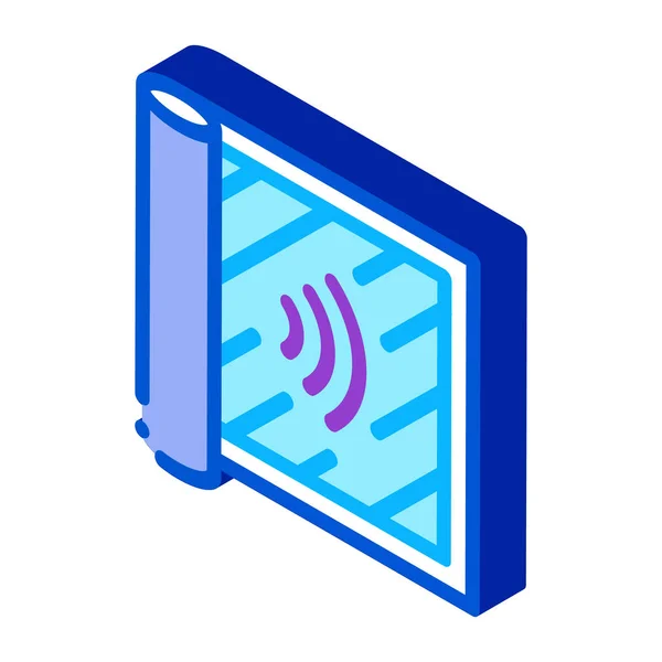 Degree of audibility isometric icon vector illustration — Stock Vector