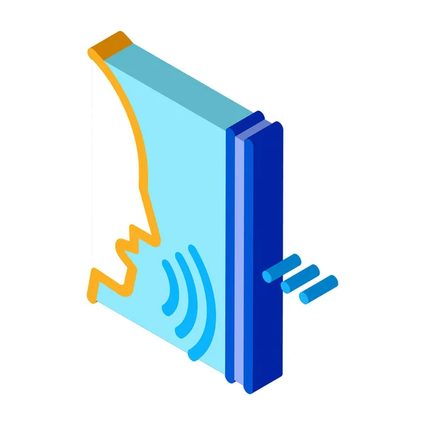 Sound coming from person isometric icon vector illustration — Stock Illustration Sound coming from person isometric icon vector illustration Stock Vector
