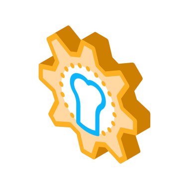 birleşik restorasyon izometrik vektör çizimi