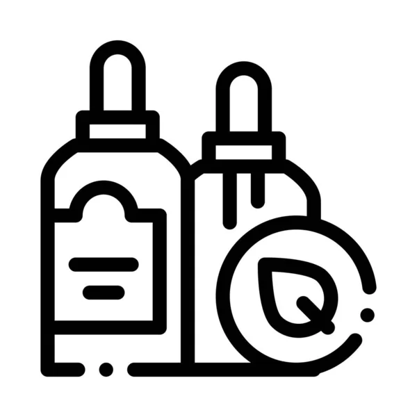 Contagocce Bottiglie Icona Vettore Segno Bottiglie Contagocce Illustrazione Simbolo Contorno — Vettoriale Stock