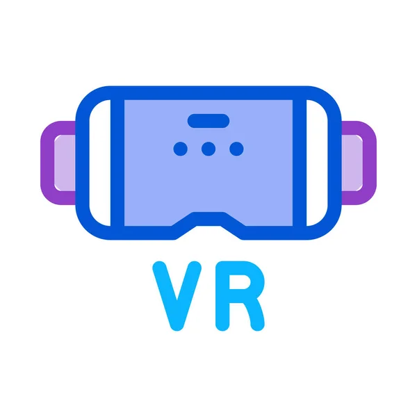 Vetor Ícone Óculos Realidade Virtual Sinal Óculos Realidade Virtual Ilustração —  Vetores de Stock