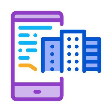 Gerçeklik simgesi vektörünün telefon kipi. Gerçeklik işaretinin telefon modu. renk sembolü çizimi