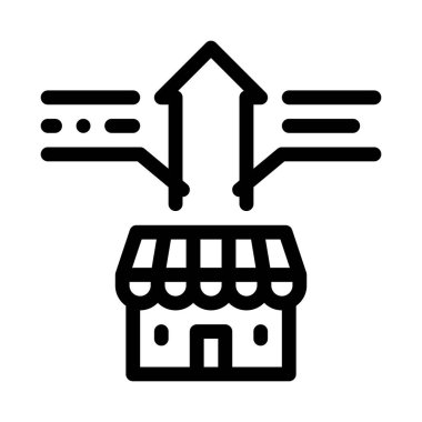 İşletme ikonu vektörünü bayilikle. İşletme bayiliği tabelası. izole edilmiş sınır sembolü çizimi
