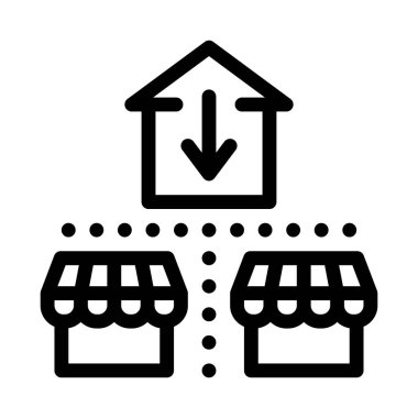 İş yeri yarışması ikon vektörü. İşyeri yarışma tabelası. izole edilmiş sınır sembolü çizimi