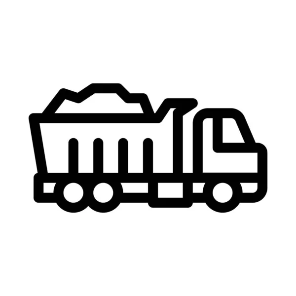 Вектор Значка Дорожнього Ремонту Вантажівки Дорожній Ремонт Вантажівки Знак Ізольована — стоковий вектор