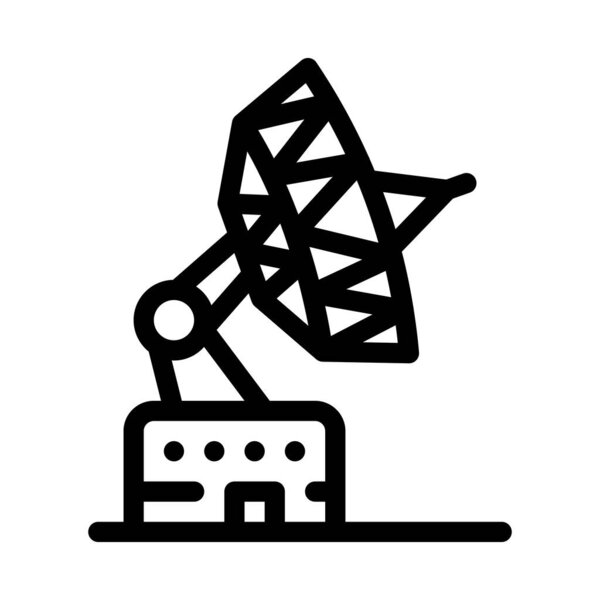 вектор иконок воздушной навигации. знак радара воздушной навигации. Иллюстрация изолированного контура