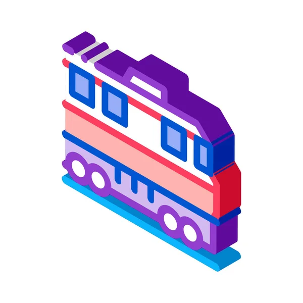 Train transportation isometric icon vector illustration — Stock Vector