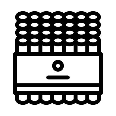 Havai fişek ikon vektörü. Havai fişek seti işareti. izole edilmiş sınır sembolü çizimi