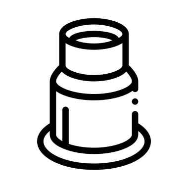 saat onarım aracı ikon vektörü. Saat tamir büyüteç işareti. izole edilmiş sınır sembolü çizimi