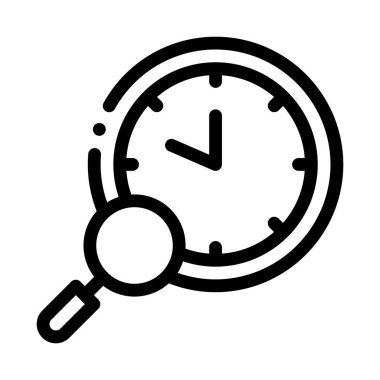 Araştırma ikonu vektörünü izle. Araştırma işaretini izle. izole edilmiş sınır sembolü çizimi