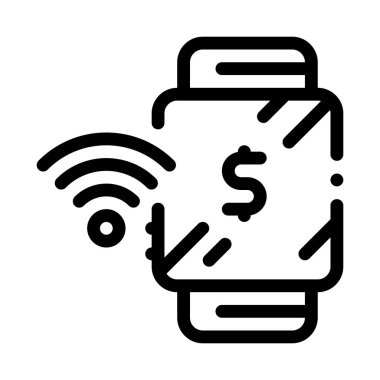 İzleme izni ikon vektörü. İzleme kartı. izole edilmiş sınır sembolü çizimi