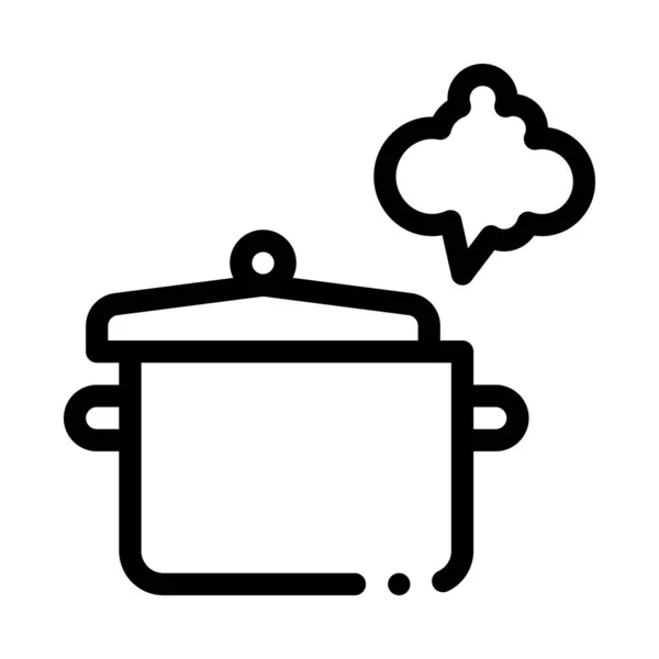 Μαγειρική Μυρωδιά Διάνυσμα Εικονίδιο Μαγειρική Οσμή Απομονωμένη Απεικόνιση Συμβόλων Περιγράμματος — Διανυσματικό Αρχείο