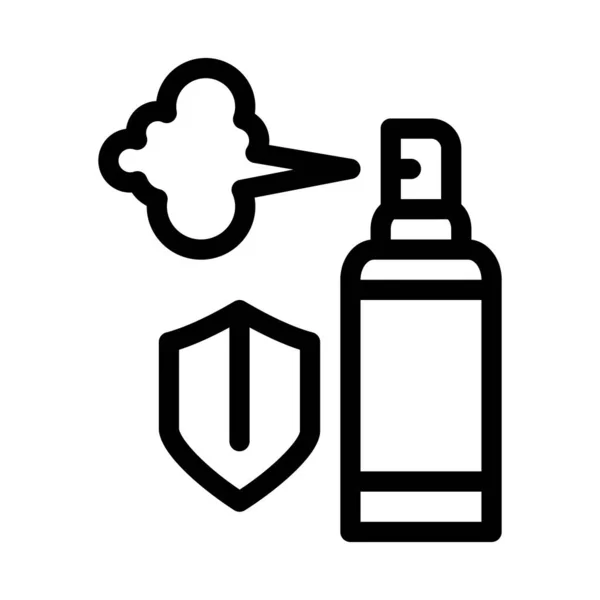Aroma Spray Fles Pictogram Vector Aroma Spray Fles Teken Geïsoleerde — Stockvector