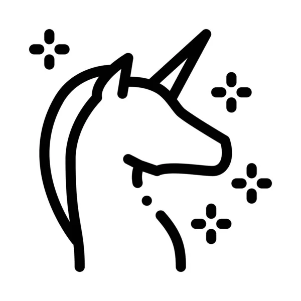 Lgbt eenhoorn pictogram vector schema illustratie — Stockvector