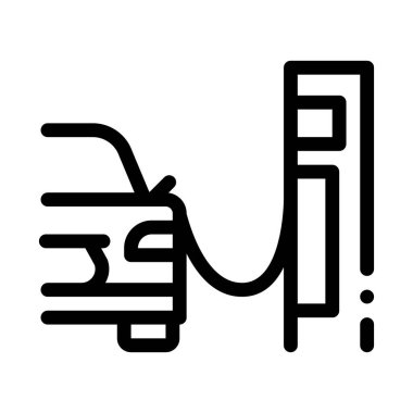 Benzin ikonu vektör çizelgesi çizimi