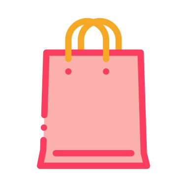 webshop çanta simgesi vektör çizimi çizimi