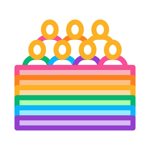 Lgbt community icon vector schema illustratie — Stockvector