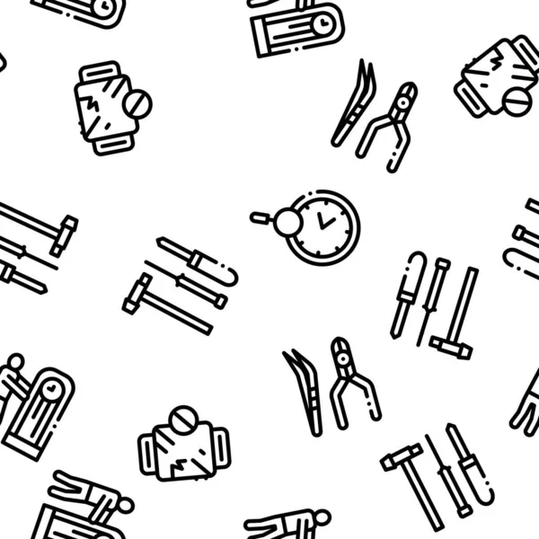 Onarım Servisi 'nin Kusursuz Desensiz Vektör İnce Hattı' nı izleyin. Çizimler