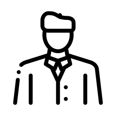 Sanatçı mesleği ikon vektörü. Sanatçı mesleği işareti. izole edilmiş sınır sembolü çizimi